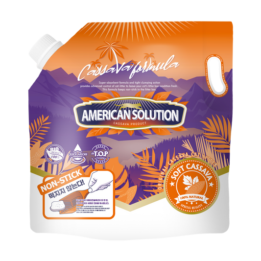 <定期便>American Solution ソフト キャッサバ 猫砂 5.9kg