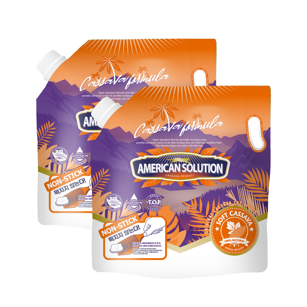 <定期便>American Solution ソフト キャッサバ 猫砂 5.9kg